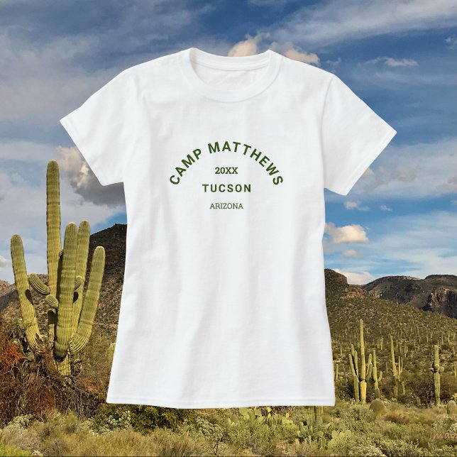 Forest Green Crest Family Camping Trip Womens T-Shirt (Creator Uploaded)