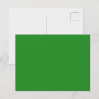 Forest Green Custom Postcard
