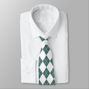 Forest Green Diamond Men's Tie