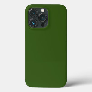 Forest green elegant iPhone 13 pro case