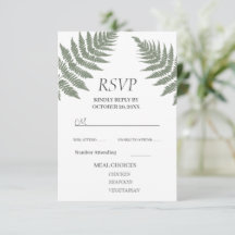Forest Green Ferns Outdoors Wedding
