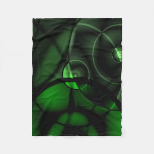 Forest Green Fleece Blanket (Front)