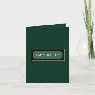 Forest Green "Happy birthday, dad" Note Card