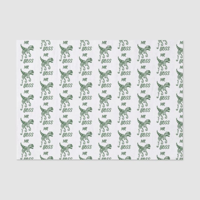 Forest Green Hunter Raptor  Tissue Paper (Front)
