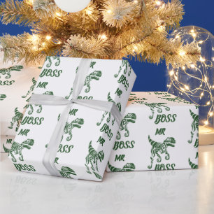 Forest Green Hunter Raptor  Wrapping Paper