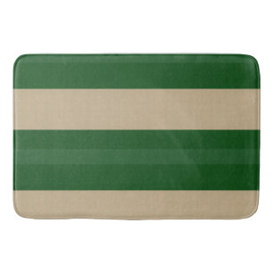 Forest Green Nordic Stripe Bath Mat