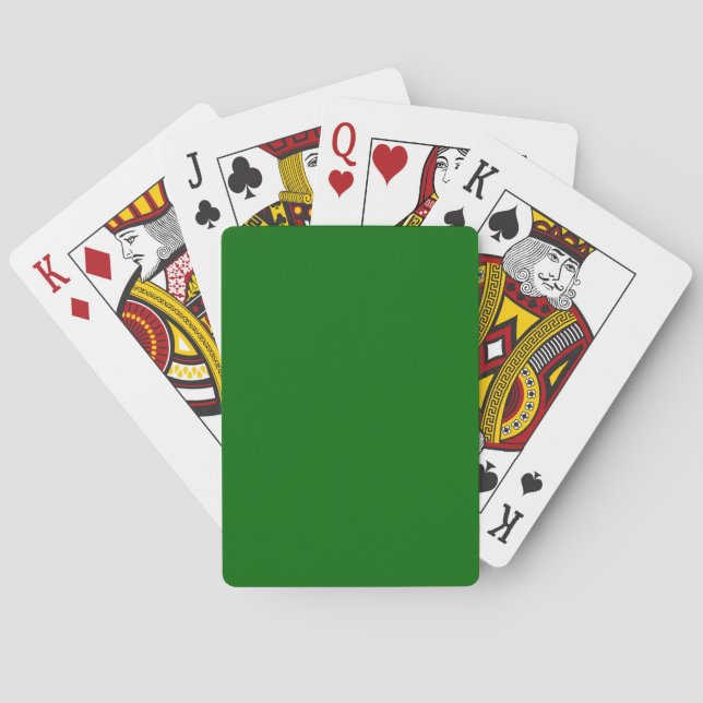Forest Green Playing Cards (Back)