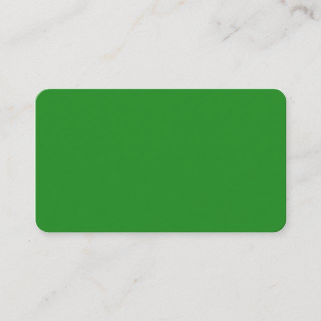 Forest Green Rounded Business Card (Front)