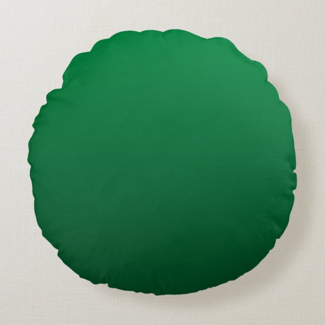 Forest Green Shades Round Cushion (Front)