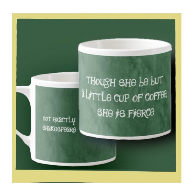 Forest Green Shakespeare Espresso Cup (Creator Uploaded)