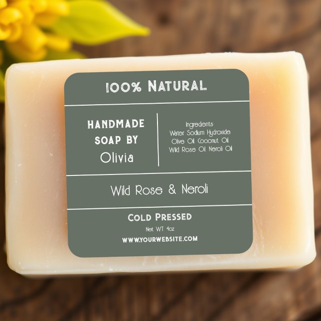 Forest Green | Soap Ingredient Product Labels (Creator Uploaded)