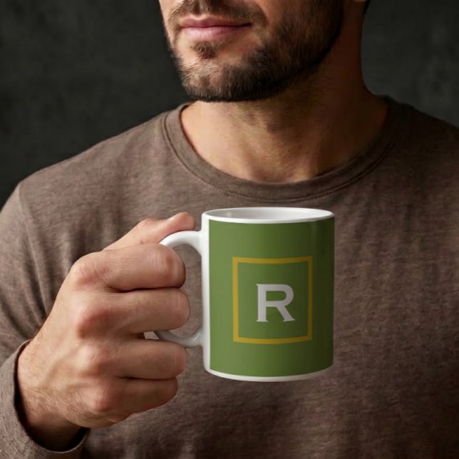Forest Green Solid Colour Plain Personal Coffee Mug (Creator Uploaded)