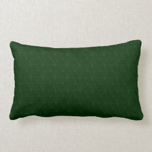 Forest Green Texture Print Lumbar Pillow
