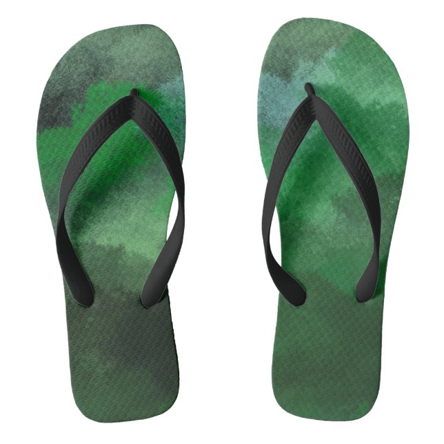 forest green thongs (Footbed)