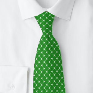 Forest Green Trellis Tie
