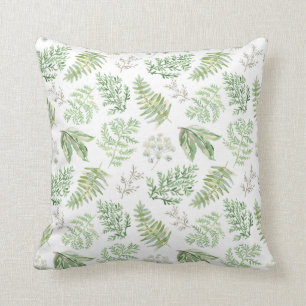 Forest Greenery Pattern Cushion