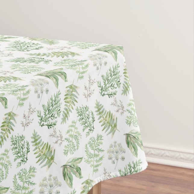 Forest Greenery Pattern Tablecloth (In Situ)
