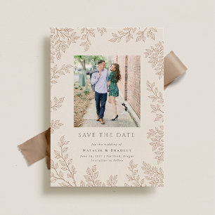 Forest Grove Wedding Photo Save the Date Invitation