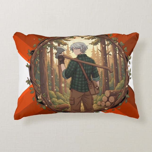 Forest Guardian Anime Decorative Cushion (Front)