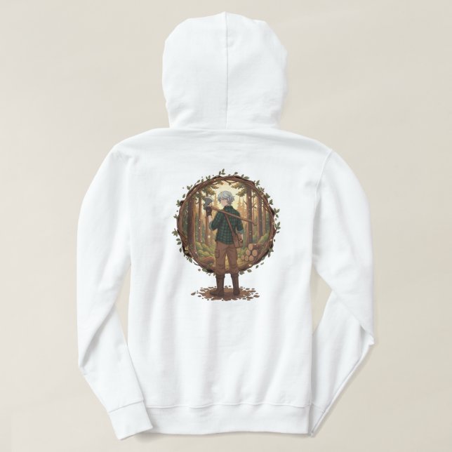 Forest Guardian Anime Hoodie (Design Back)