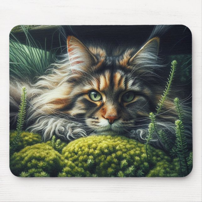 Forest Guardian Feline Mouse Pad (Front)