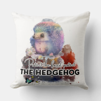 Forest Guardian Hedgehog Cushion