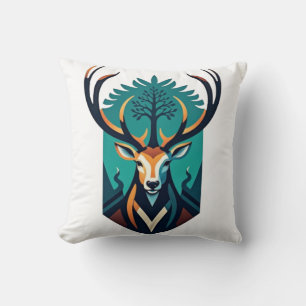 Forest Guardian – The Spirit of the Stag Cushion