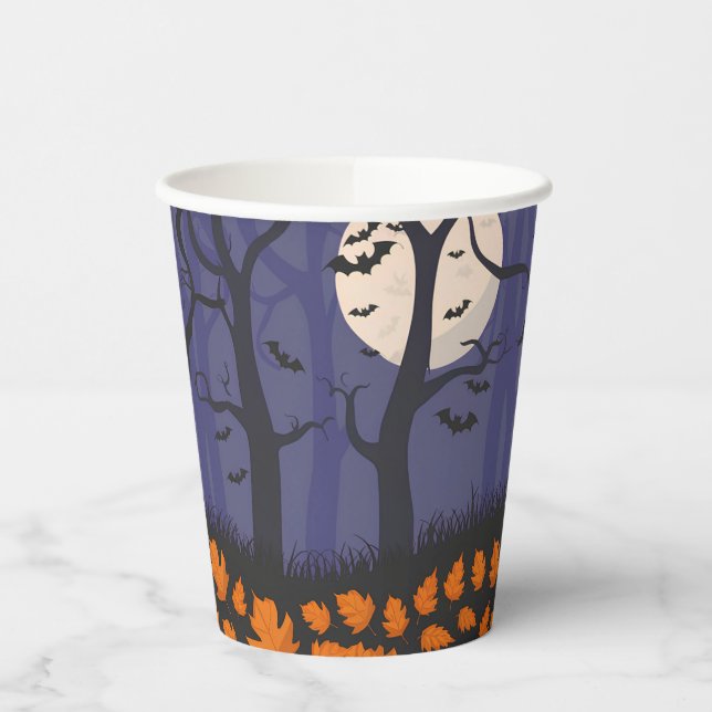 Forest Halloween Paper Cups (Left)