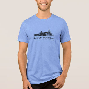 Forest Hill Baptist Church retro t-shirt Tri-Blend Shirt