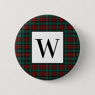Forest Hunter Tartan 6 Cm Round Badge