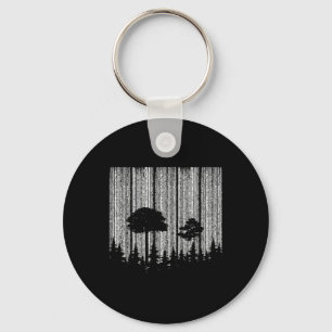 Forest In Stripes Forest Environmental Protection  Key Ring