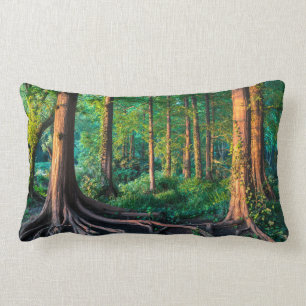Forest in Summer Lumbar Cushion
