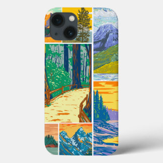 Forest inspired art iPhone 13 case 