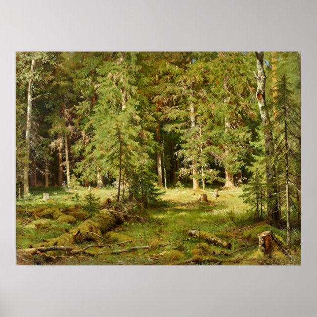 Forest Ivan Shishkin Poster (Front)