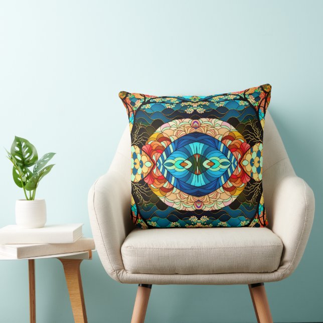 FOREST JAPANESE ART PATTERN CUSHION (Chair)