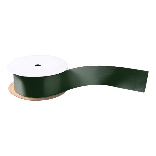 Forest Jungle Green Pop Of Colour Satin Ribbon (Spool)