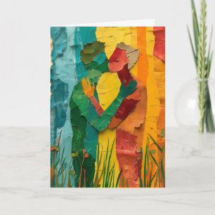 Forest Kissing Couple Card