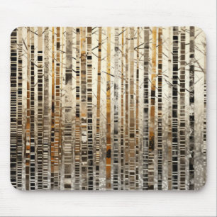 Forest Landscape Art Decor Paint Mosaic Mouse Pad