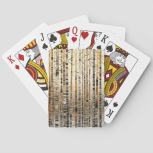 Forest Landscape Art Decor Paint Mosaic Playing Cards
