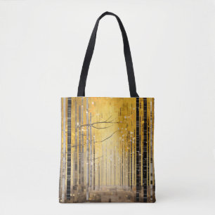 Forest Landscape Art Decor Paint Mosaic Tote Bag