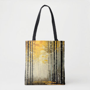 Forest Landscape Art Decor Paint Mosaic Tote Bag