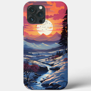 Forest Landscape in Winter Season  iPhone 13 Pro Max Case