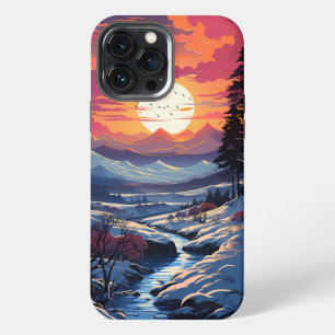 Forest Landscape in Winter Season iPhone 13 Pro Max Case