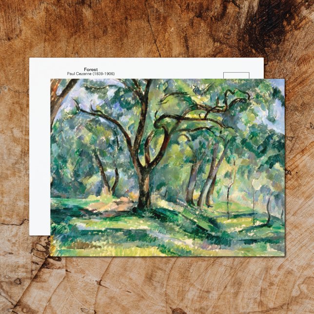 Forest Landscape Paul Cezanne Postcard (Creator Uploaded)
