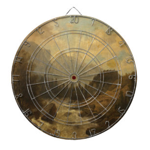 Forest Landscape Scene (by Josef Kriehuber) Dartboard