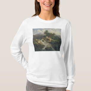 Forest Landscape with Waterfall T-Shirt