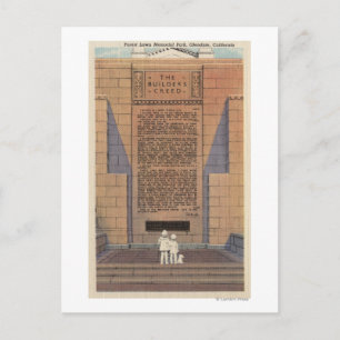 Forest Lawn Memorial Park, Builder's Creed Postcard