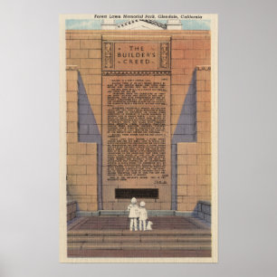 Forest Lawn Memorial Park, Builder's Creed Poster