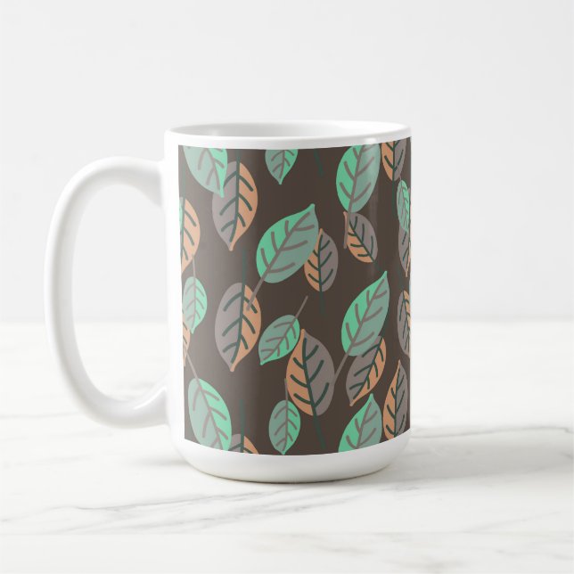 forest leaves coffee mug (Left)