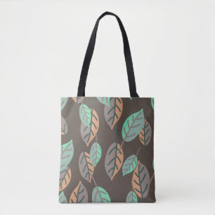 forest leaves tote bag